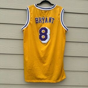Kobe Bryant #8 Lakers Adidas Hardwood Classics Yellow Stitched NBA Jersey‎ 3XL